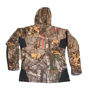 Under Armour Jacket Storm Womens Large Realtree Camo Softshell Full Zip Hunting